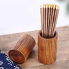 TEAK WOODEN UTENSIL HOLDER