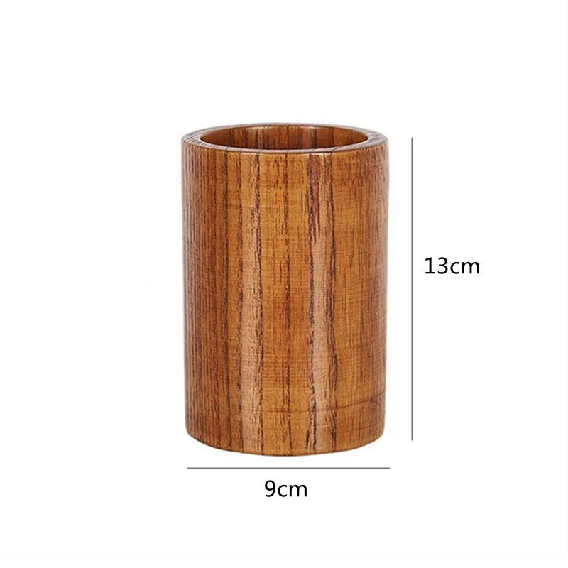 TEAK WOODEN UTENSIL HOLDER